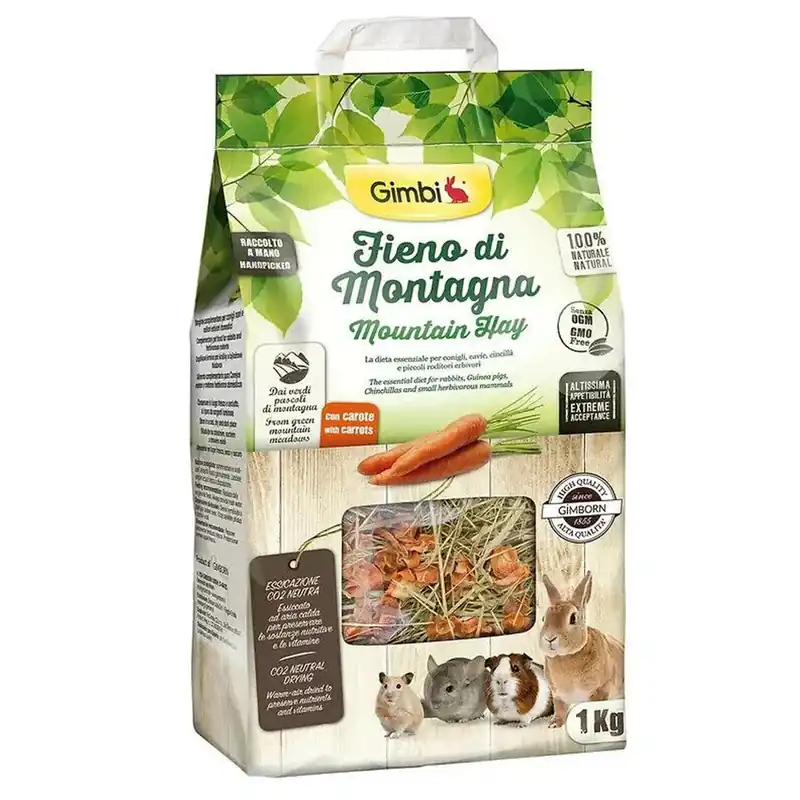 Prémium GIMBI hegyi széna + répa nyulaknak 1kg