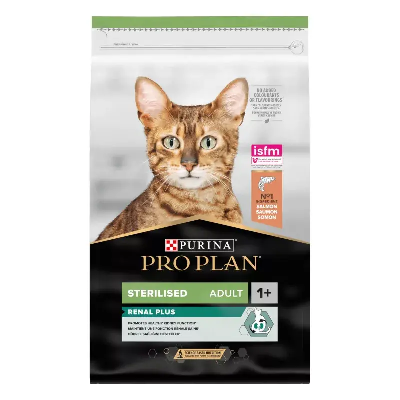 Pro Plan Sterilised Renal Plus száraz macskaeledel lazac 400g Vedd meg most
