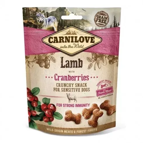 Carnilove Dog Jutalomfalat Crunchy Lamb&cranberries - Bárányhús vörösáfonyával 200g Bestseller