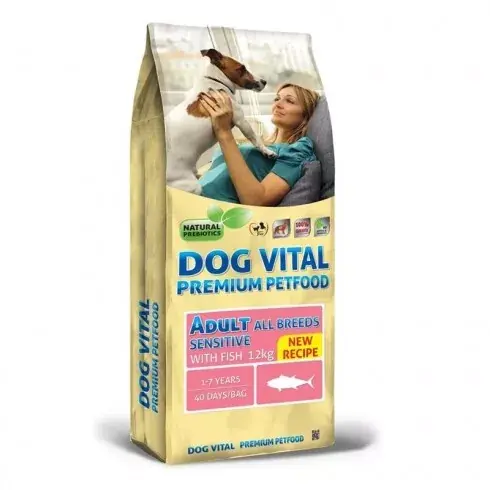 Dog Vital Adult Sensitive Fish All breeds Gyors kiszállítás