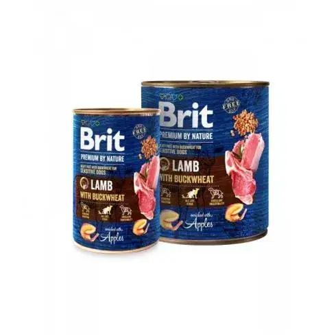 Biztonságos vásárlás Brit Premium by Nature Konzerv Bárány/hajdina 800g