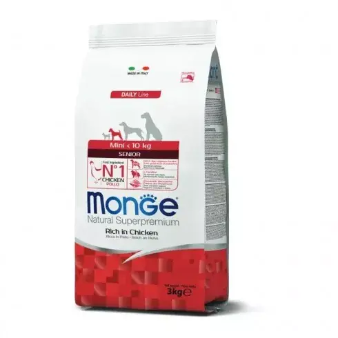 Monge Dog Daily Line Mini Senior 3kg Expressz kézbesítés