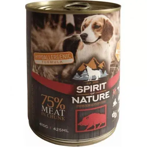 Spirit of Nature Dog konzerv Vaddisznóhússal Exkluzív ajánlat