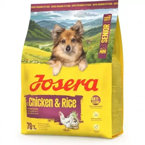 Kedvezmény Josera Senior Chicken&Rice kutyatáp 5x900g