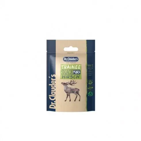 Szezonális akció Dr.Clauders Dog Jutalomfalat Trainee snack mini szarvas 50g