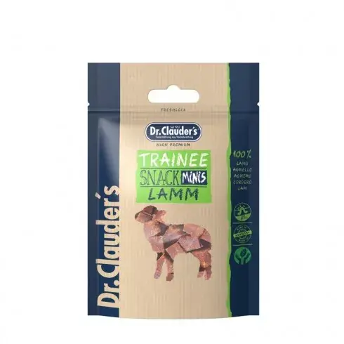 Dr.Clauders Dog Jutalomfalat Trainee snack mini bárány 50g Gyors szállítás