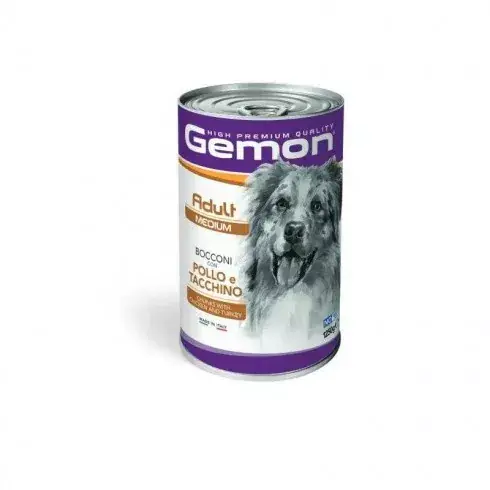 Bestseller Gemon Dog konzerv Adult Medium Csirke & Pulyka 1250g