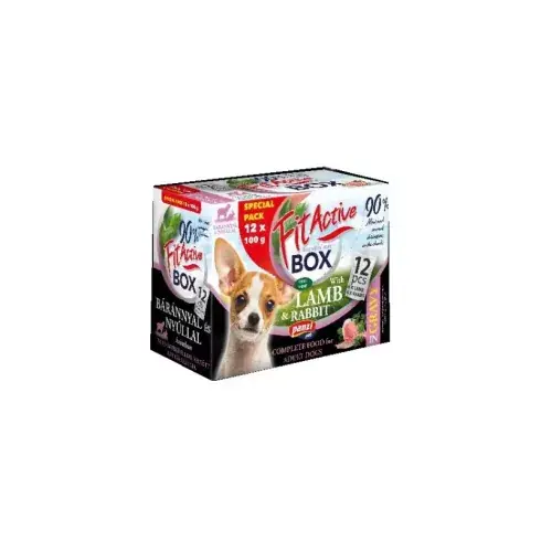 Akció FitActive Dog Fitabox alutasak Multipack - Bárány & Nyúl 12x100g