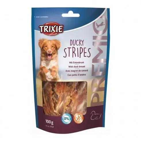 Szuper akció Trixie Jutalomfalat Premio Ducky Stripes 100g