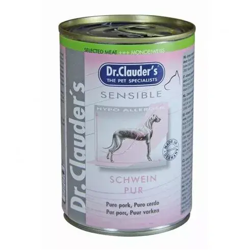 Alacsony ár Dr.Clauders Dog Selected Meat Sensible Pork Pure sertéses konzerv 400g