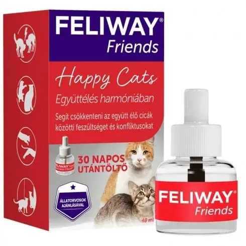 Vedd meg most Feliway Friends Utántöltő folyadék párologtatóhoz