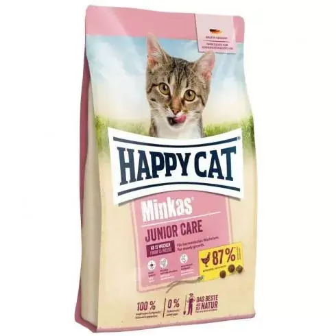 Végkiárusítás Happy Cat Minkas Junior macskatáp