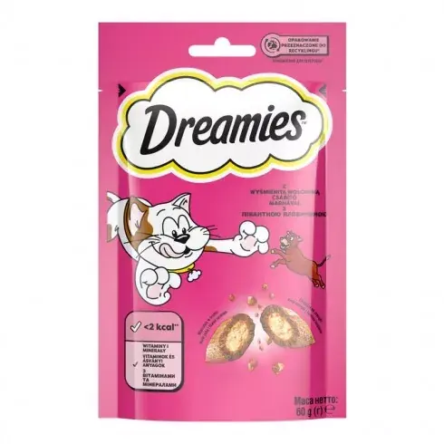 Dreamies Jutalomfalat Marha 60g Azonnali szállítás