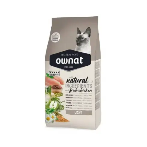 Ajánlat Ownat Cat Classic Light száraz macskatáp 1,5kg