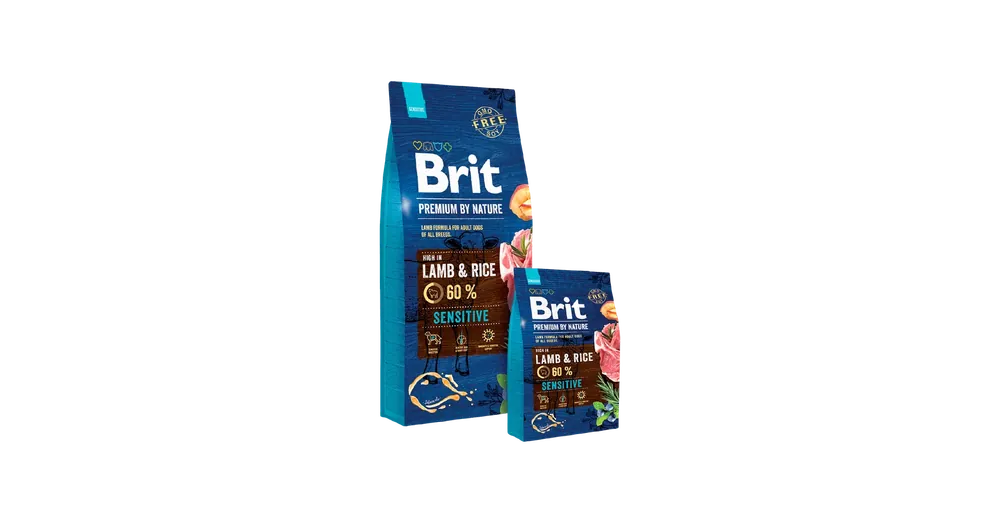 Bestseller Brit Premium by Nature Sensitive Lamb Rice 15 kg