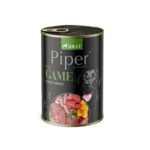 Azonnal elérhető Piper felnőtt kutyakonzerv vad és sütőtök 400g