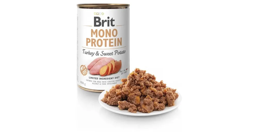 Brit Mono Protein Turkey & Sweet Potato konzerv 400g Expressz szállítás