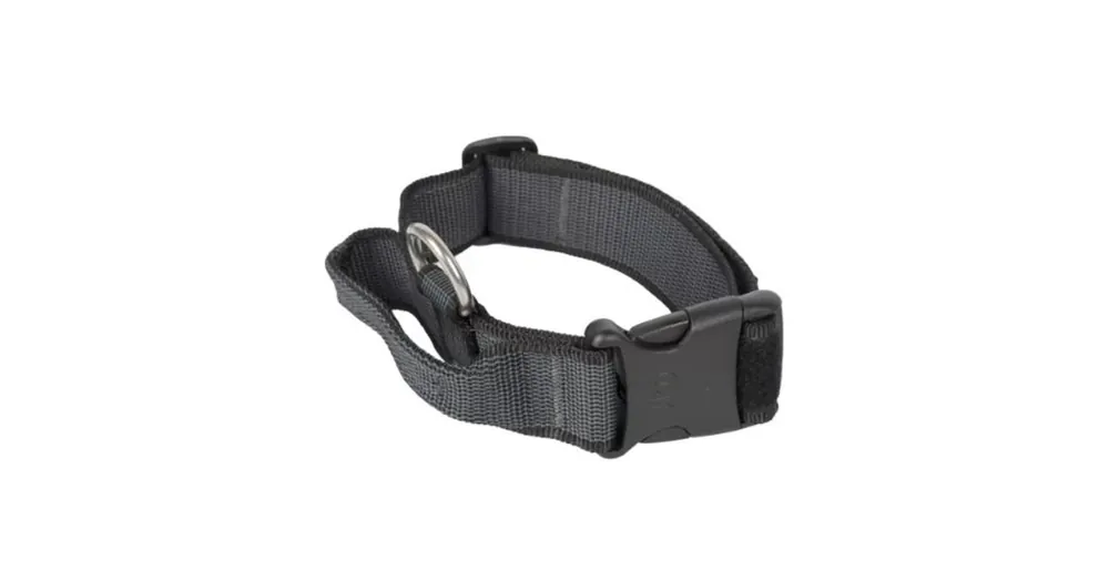 Julius k9 nyakörv fogantyúval és cserélhető felirattal 40mm/38-53 Fekete Gyors kiszállítás