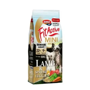 Panzi FitActive ORIGINALS Mini Senior Hypoallergenic Lamb&Spring Veggies 800g Különleges ajánlat