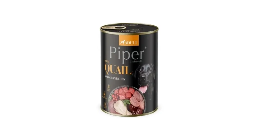 Nézd meg most Piper felnőtt kutyakonzerv fürj és áfonya 400g