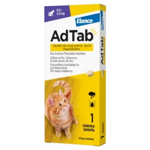 AdTab Rágótabletta Macskák Részére 0,5-2kg 3db Utolsó esély