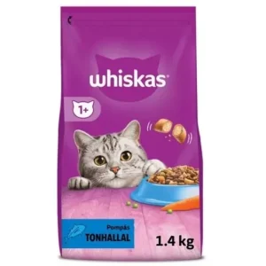 Legkelendőbb WHISKAS száraz macskatáp 1,4kg tonhal