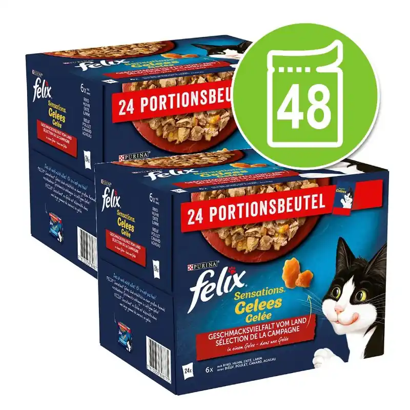 Prémium Felix Sensations aszpikban 48 x 85 g