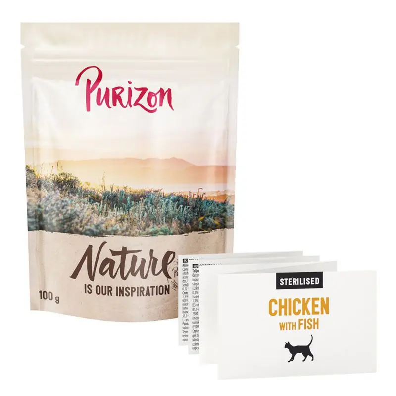 ÚJ Purizon Cat Sterilised csirke & hal - Original Daily 65% Vedd meg most
