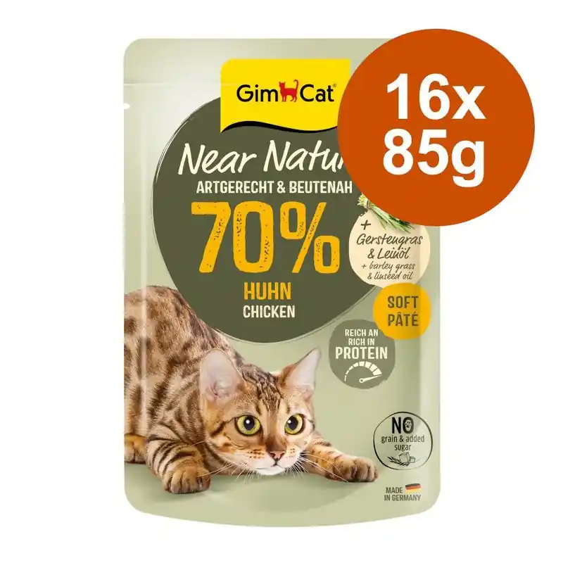 Azonnali szállítás GimCat Near Nature 16 x 85 g