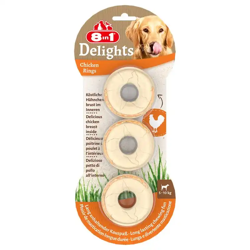 8in1 Delights csirke rágógyűrű Alacsony ár