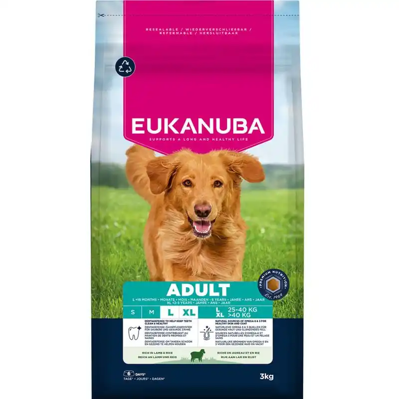 Gyors kiszállítás Eukanuba Premium Nutrition Adult Large & Giant Breed bárány & rizs