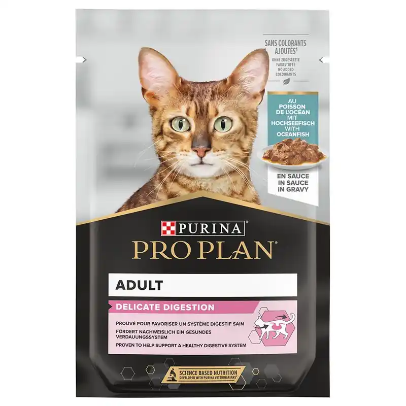 4 + 1 ingyen! 5 csomag PURINA PRO PLAN Cat Adult Legnépszerűbb