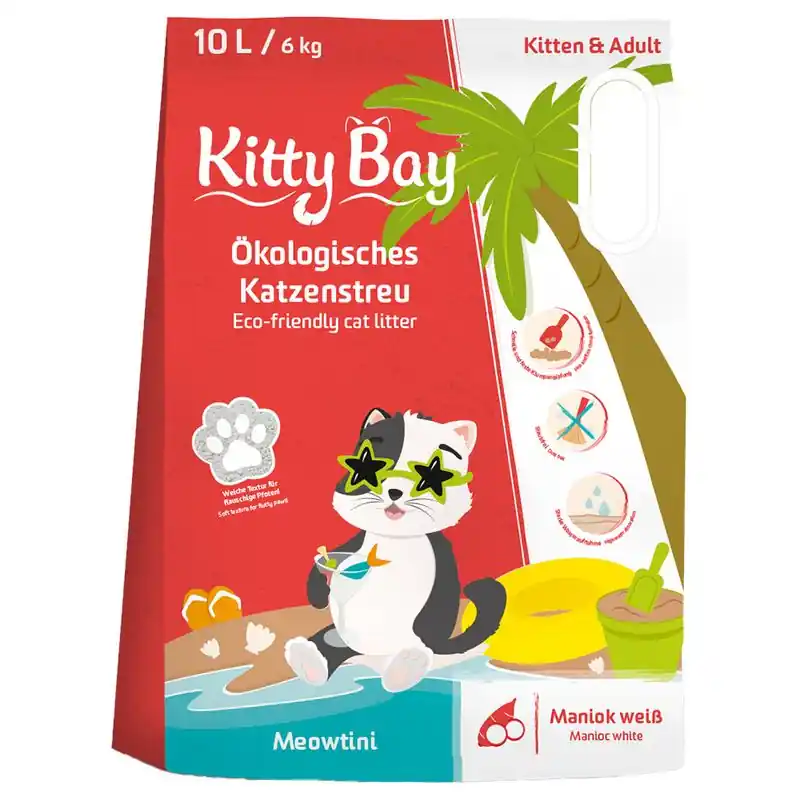 Ne maradj le KittyBay Meowtini fehér manióka öko macskaalom