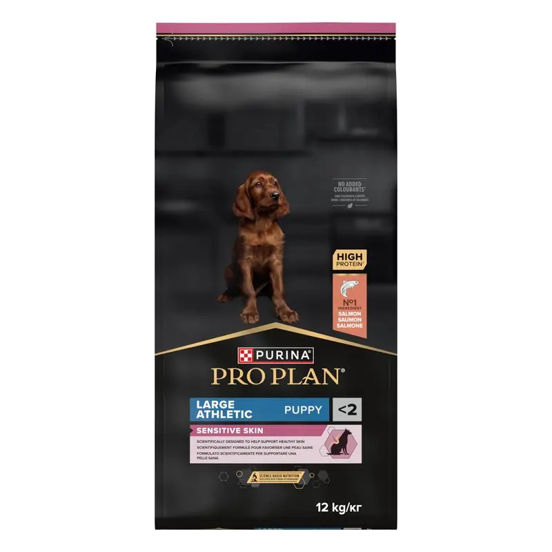 Újdonság PURINA PRO PLAN Large Athletic Puppy Sensitive Skin lazac