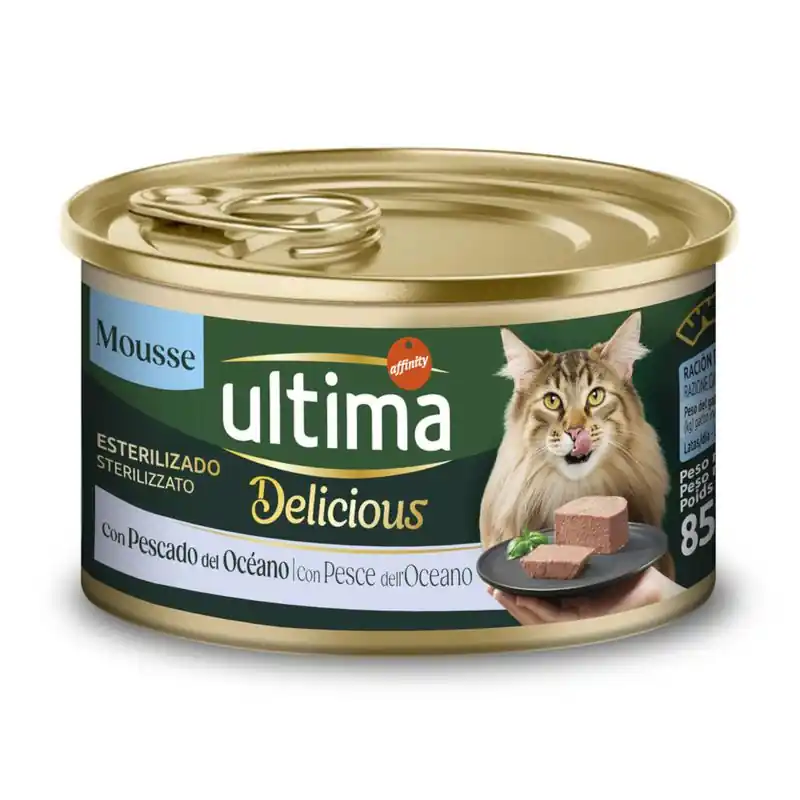 36 + 12 ingyen! 48 x 85 g Ultima Delicious Mousse Sterilized Kedvezmény