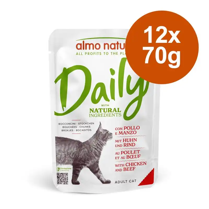 Kedvezményes ár Almo Nature Daily Menu gazdaságos csomag 12 x 70 g