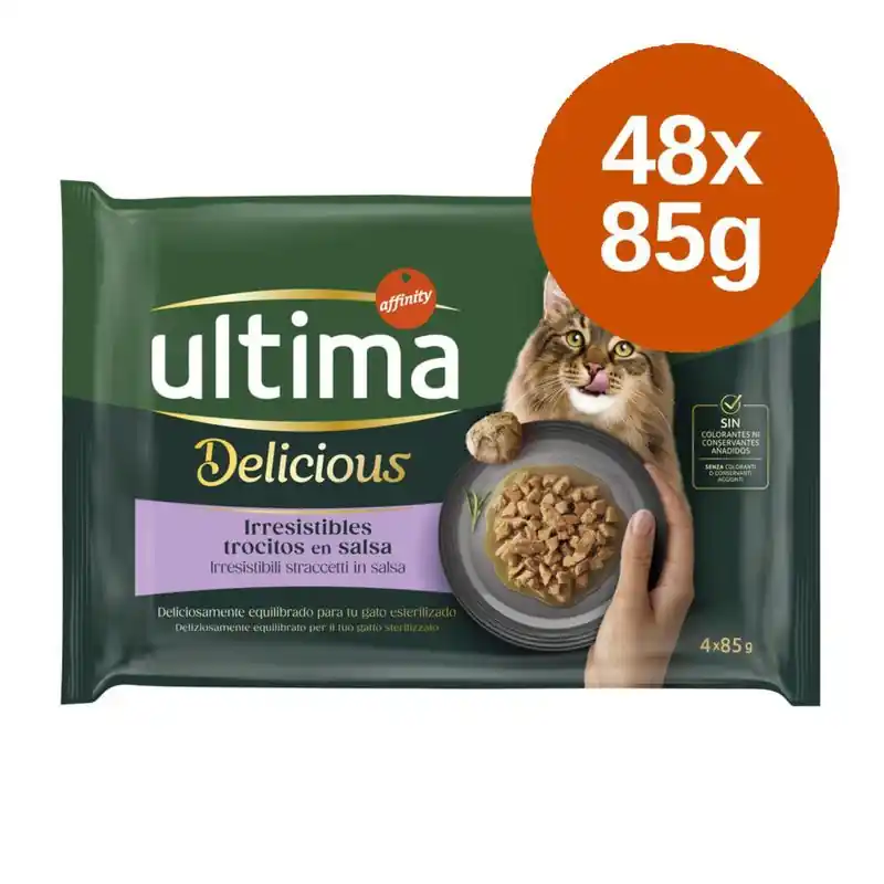Ultima Delicious Adult Sterilized 48 x 85 g Legkelendőbb