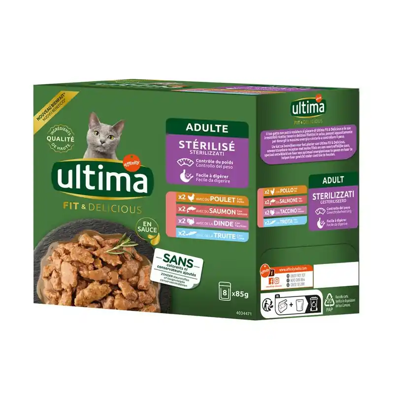 Ultima Cat Sterilized 48 x 85 g Alacsony ár