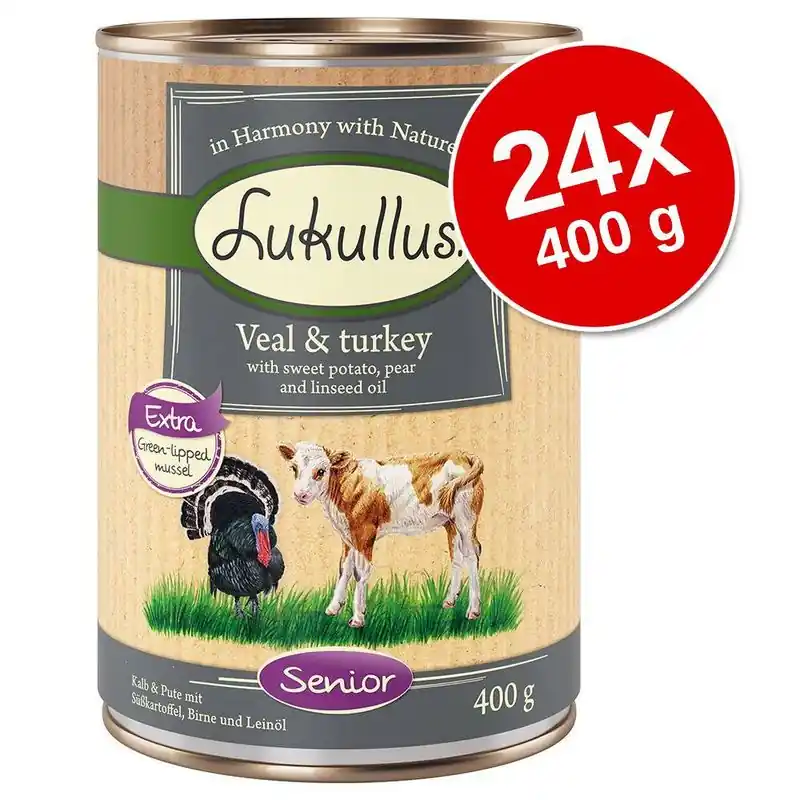 Lukullus Senior gazdaságos csomag 24 x 400 g Expressz szállítás