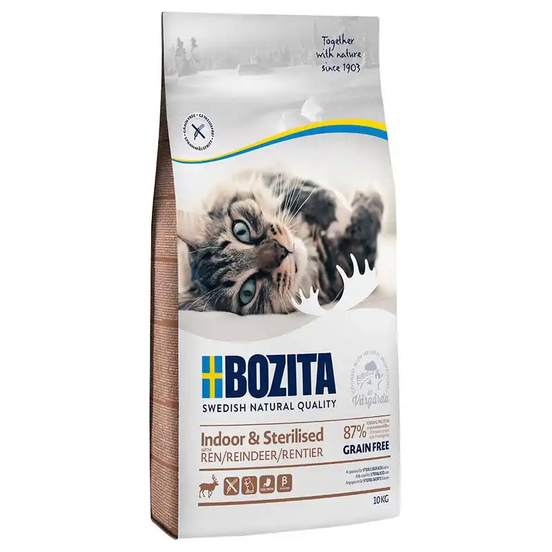 Korlátozott ajánlat Bozita Grainfree Indoor & Sterilised rénszarvas