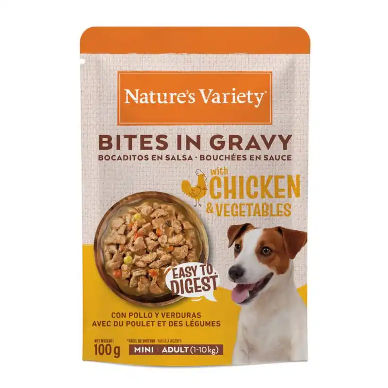 Bestseller Nature‘s Variety Bites Mini Adult szószban 24 x 100 g