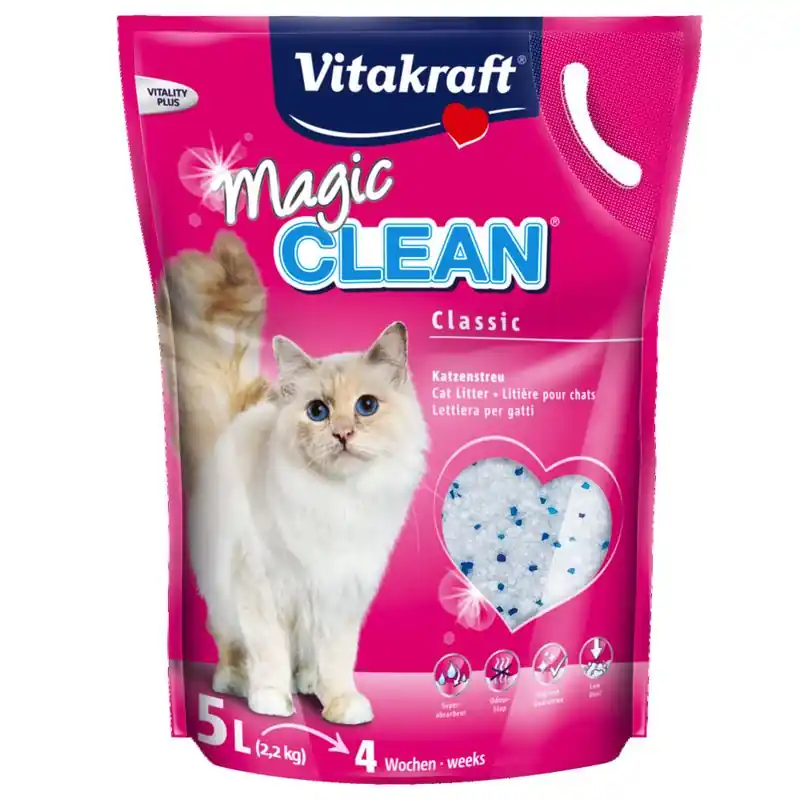 Vitakraft Magic Clean szilikát macskaalom Kedvezmény