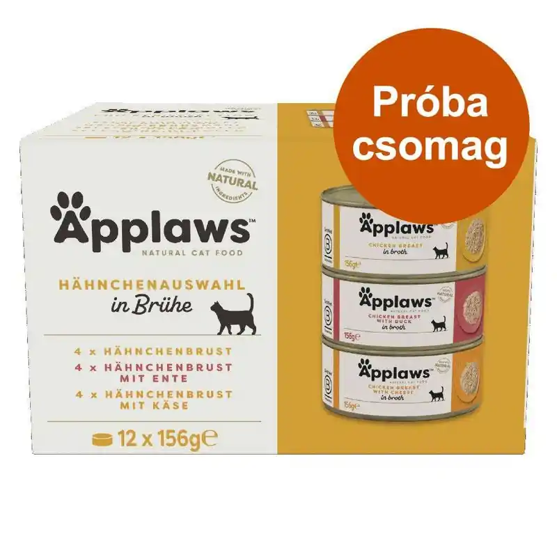 Különleges ajánlat Applaws hús-/hallében próbacsomag 12 x 156 g