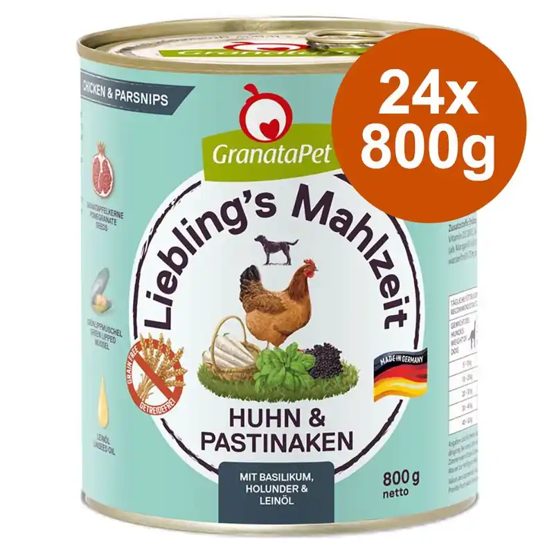 Vedd meg most GranataPet Liebling‘s Mahlzeit gazdaságos csomag 24 x 800 g