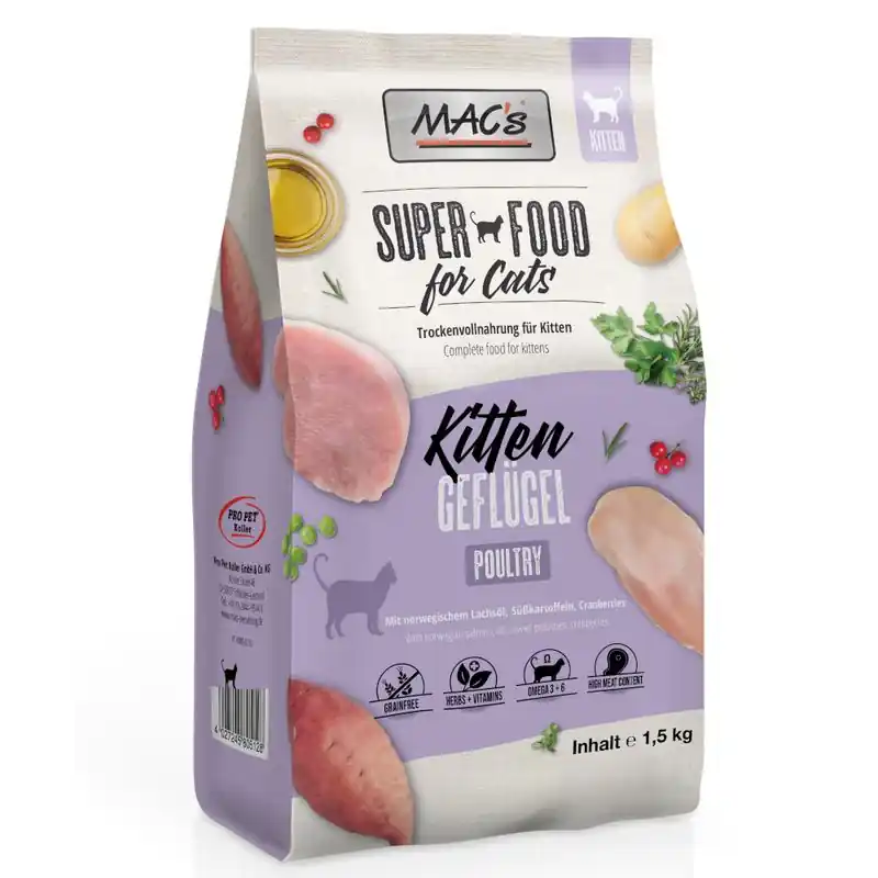 Biztonságos fizetés MAC‘s Superfood for Cats Kitten