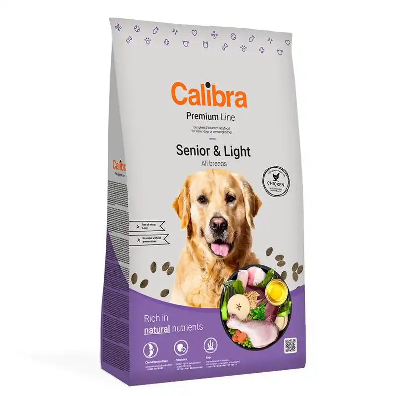 Exkluzív ajánlat Calibra Dog Premium Line Senior & Light csirke
