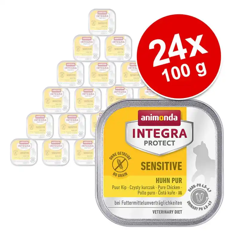Ajánlat animonda Integra Protect Adult Sensitive tálcás gazdaságos csomag 24 x 100 g