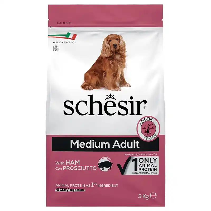 Prémium Schesir Dog Medium Adult sonka
