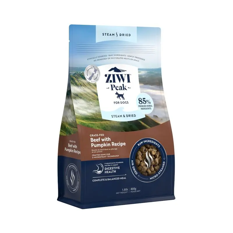 Ziwi Peak Steam & Dried marha & sütőtök kutyatáp Árcsökkenés