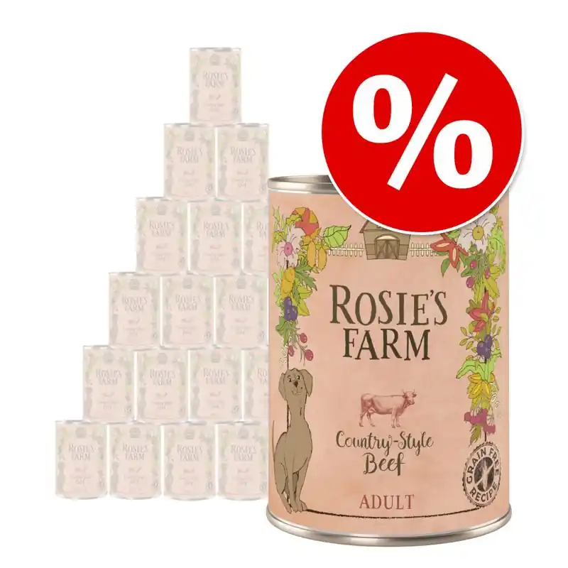 Rosie‘s Farm Adult gazdaságos csomag 24 x 400 g Expressz kézbesítés
